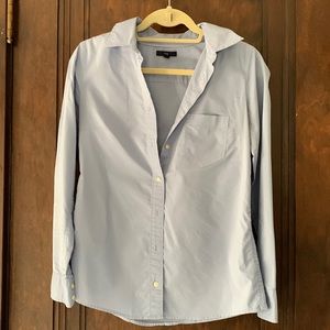 Baby blue tailored work shirt